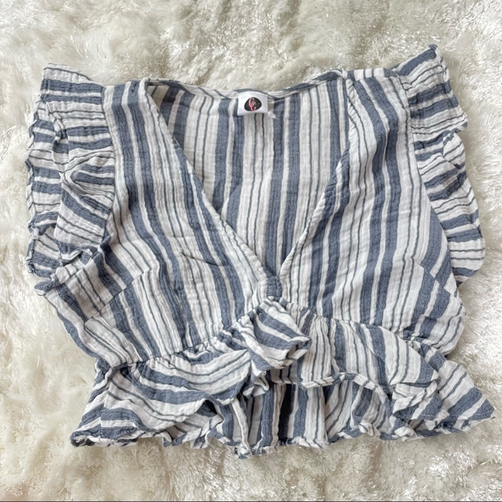 Striped crop top